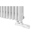 Grzejnik żeberkowy poziomy retro Column Line CL3E-575x920-D50L/P biały