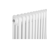 Grzejnik żeberkowy poziomy retro Column Line CL3E-575x920-D50L/P biały