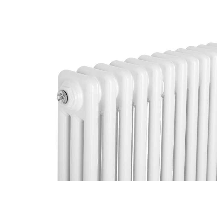 Grzejnik żeberkowy poziomy retro Column Line CL3E-575x920-D50L/P biały