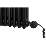 Grzejnik żeberkowy poziomy retro Column Line CL3E-575x470-B500 czarny