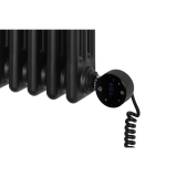 Grzejnik żeberkowy poziomy retro Column Line CL3E-575x695-B500 czarny