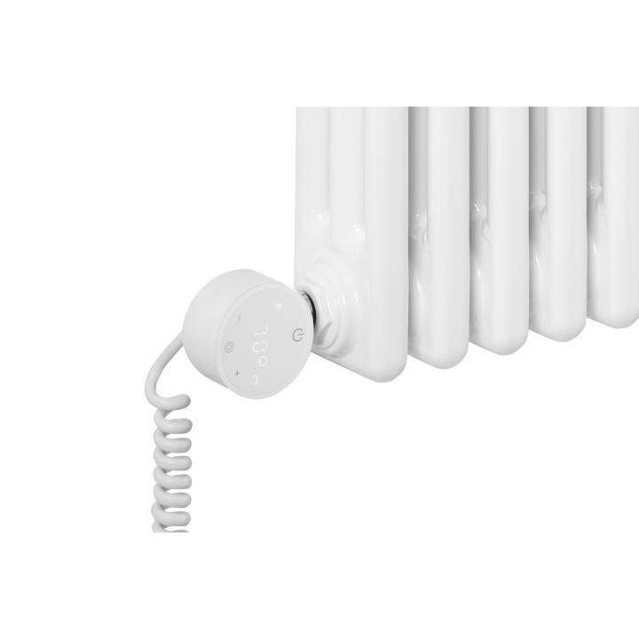 Grzejnik żeberkowy poziomy retro Column Line CL3E-575x920-B500 biały