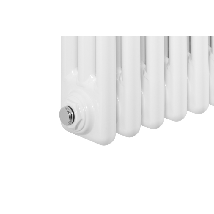 Grzejnik żeberkowy poziomy retro Column Line CL3E-575x1145-B500 biały