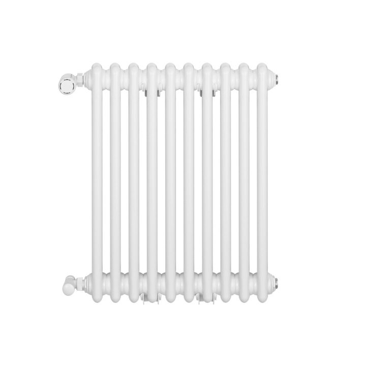 Grzejnik żeberkowy poziomy retro Column Line CL2E-575x470-B500 biały