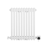 Grzejnik żeberkowy poziomy retro Column Line CL2E-575x470-B500 biały