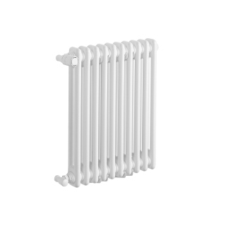 Grzejnik żeberkowy poziomy retro Column Line CL2E-575x470-B500 biały