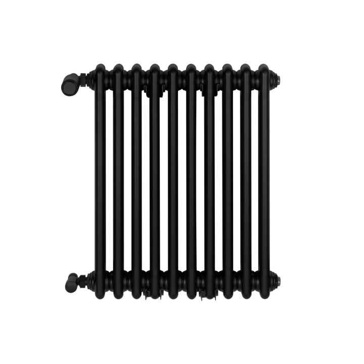 Grzejnik żeberkowy poziomy retro Column Line CL2E-575x470-B500 czarny