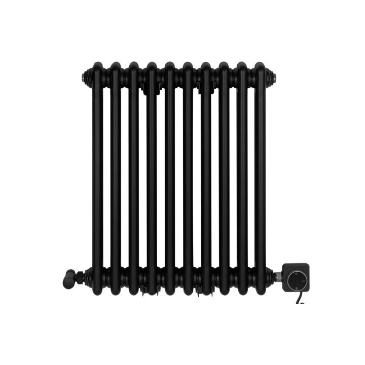 Grzejnik żeberkowy poziomy retro Column Line CL2E-575x470-B500 czarny