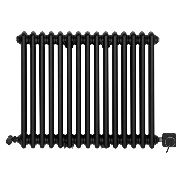 Grzejnik żeberkowy poziomy retro Column Line CL2E-575x695-B500 czarny