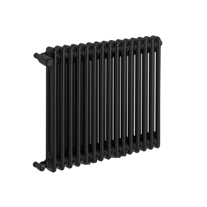 Grzejnik żeberkowy poziomy retro Column Line CL2E-575x695-B500 czarny
