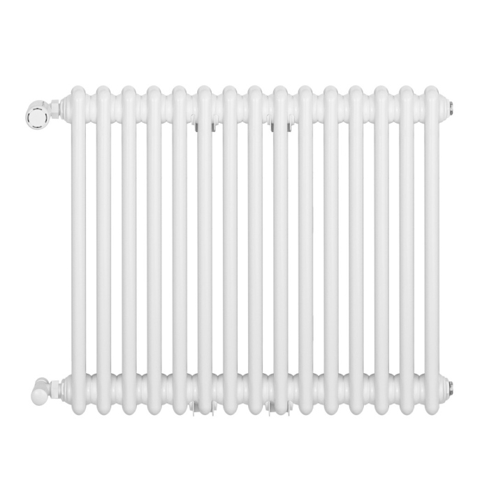 Grzejnik żeberkowy poziomy retro Column Line CL2E-575x695-B500 biały