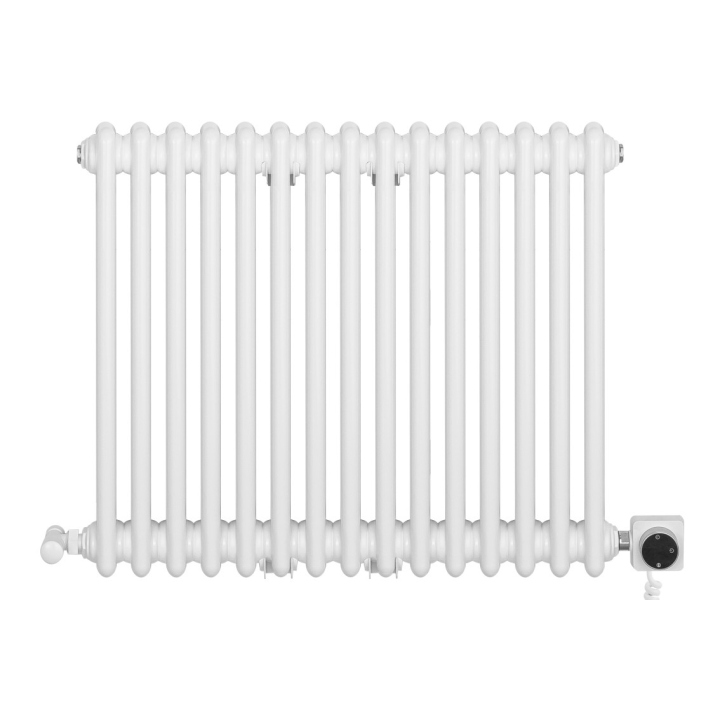 Grzejnik żeberkowy poziomy retro Column Line CL2E-575x695-B500 biały