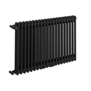 Grzejnik żeberkowy poziomy retro Column Line CL2E-575x920-B500 czarny