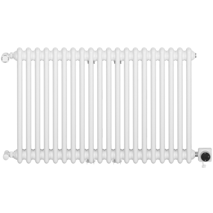 Grzejnik żeberkowy poziomy retro Column Line CL2E-575x920-B500 biały