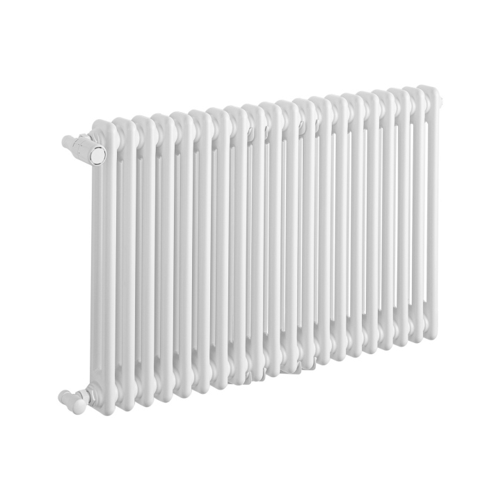Grzejnik żeberkowy poziomy retro Column Line CL2E-575x920-B500 biały