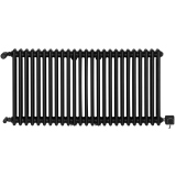 Grzejnik żeberkowy poziomy retro Column Line CL2E-575x1145-B500 czarny