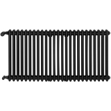 Grzejnik żeberkowy poziomy retro Column Line CL2E-575x1145-B500 czarny