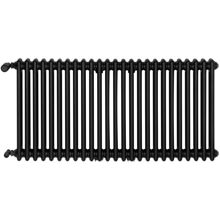 Grzejnik żeberkowy poziomy retro Column Line CL2E-575x1145-B500 czarny