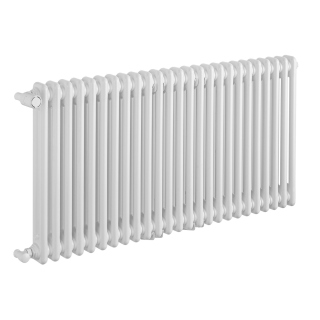 Grzejnik żeberkowy poziomy retro Column Line CL2E-575x1145-B500 biały