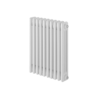 Grzejnik żeberkowy poziomy retro Column Line CL3E-575x470-D50L/P biały