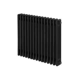 Grzejnik żeberkowy poziomy retro Column Line CL3E-575x695-D50L/P czarny