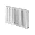 Grzejnik żeberkowy poziomy retro Column Line CL3E-575x920-D50L/P biały