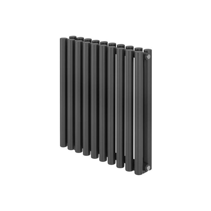 Grzejnik dekoracyjny poziomy Gilda GD2E 600x590 grafit