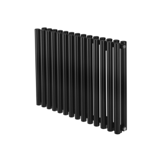 Grzejnik dekoracyjny poziomy Gilda GD2E 600x826 czarny