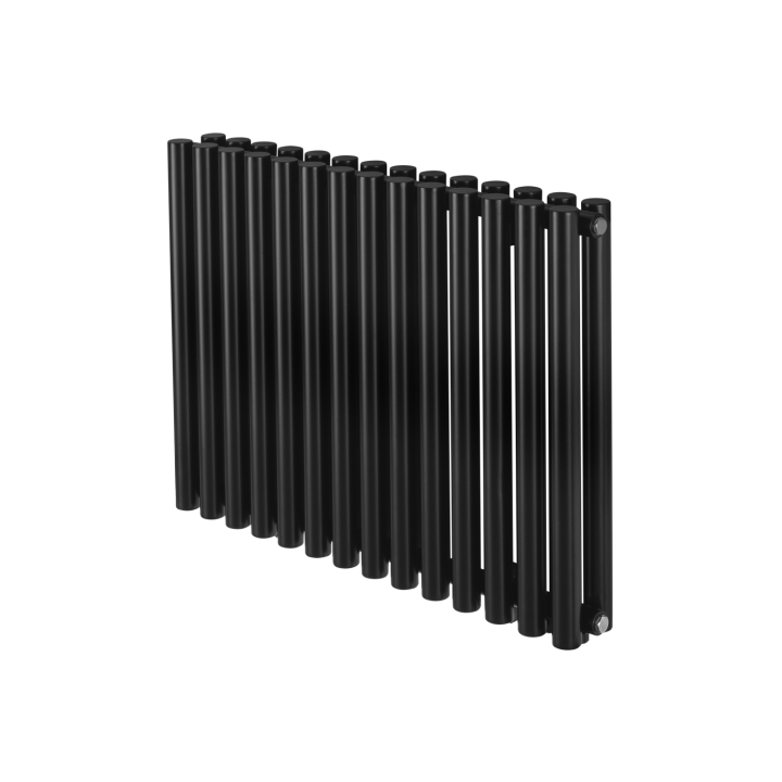 Grzejnik dekoracyjny poziomy Gilda GD2E 600x826 czarny