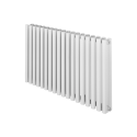 Grzejnik dekoracyjny poziomy Gilda GD2E 600x1062 biały