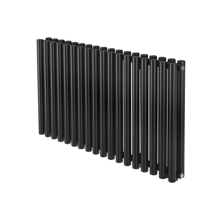 Grzejnik dekoracyjny poziomy Gilda GD2E 600x1062 czarny