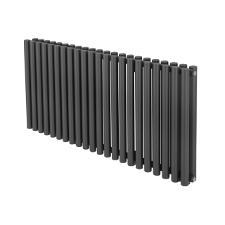Grzejnik dekoracyjny poziomy Gilda GD2E 600x1298 grafit