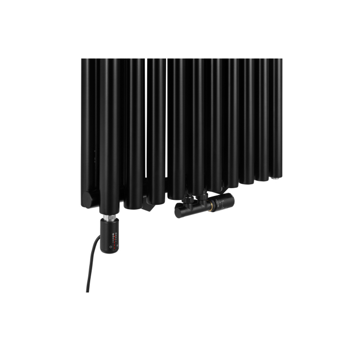 Grzejnik dekoracyjny hybrydowy Gilda GD2E 1800x590 czarny TANGO