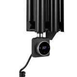 Grzejnik dekoracyjny hybrydowy Gilda GD2E 1800x354 czarny SQUARE