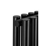 Grzejnik dekoracyjny hybrydowy Gilda GD2E 1800x472 czarny TANGO