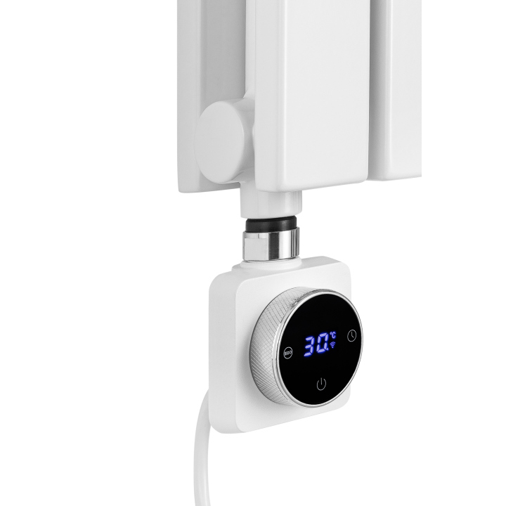 Grzejnik dekoracyjny hybrydowy Judy JD2E 1600x590 biały SQUARE