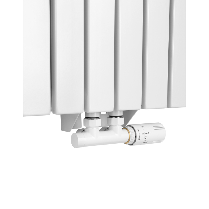 Grzejnik dekoracyjny hybrydowy Judy JD2E 1600x590 biały SQUARE