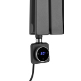 Grzejnik dekoracyjny hybrydowy Judy JD2E 1600x354 grafit SQUARE