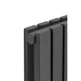 Grzejnik dekoracyjny hybrydowy Judy JD2E 1600x236 grafit TANGO