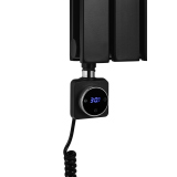 Grzejnik dekoracyjny hybrydowy Judy JD2E 1600x590 czarny SQUARE