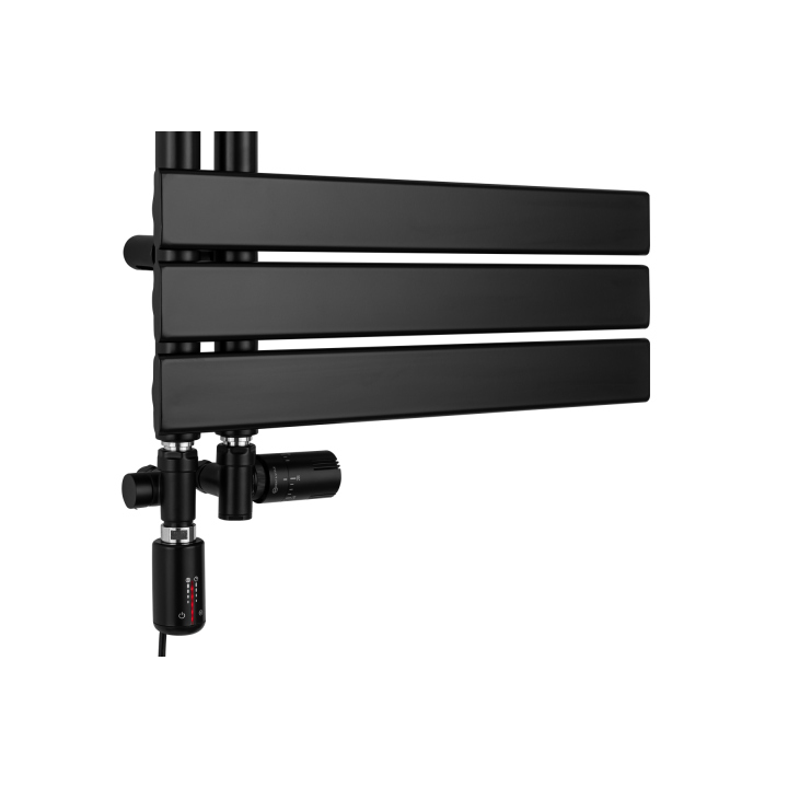 Grzejnik łazienkowy hybrydowy UCA 1333x500 czarny TANGO