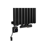 Grzejnik dekoracyjny hybrydowy Nomad ND1E 1600x360 czarny SQUARE