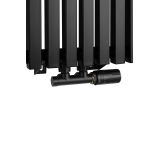 Grzejnik dekoracyjny Nomad ND1E 1600x360 czarny