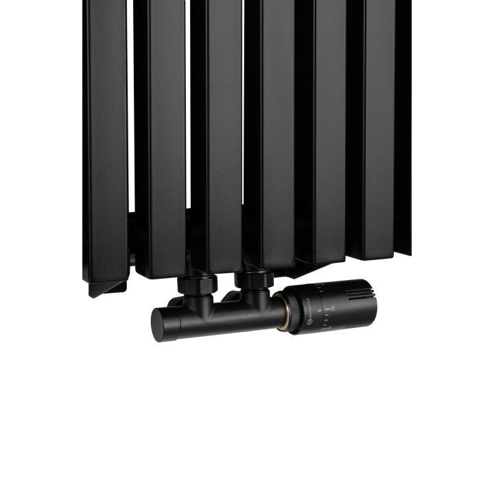 Grzejnik dekoracyjny hybrydowy Nomad ND2E 1800x540 czarny SQUARE