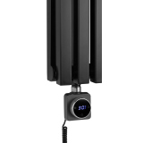 Grzejnik dekoracyjny hybrydowy Nomad ND2E 1800x450 czarny SQUARE