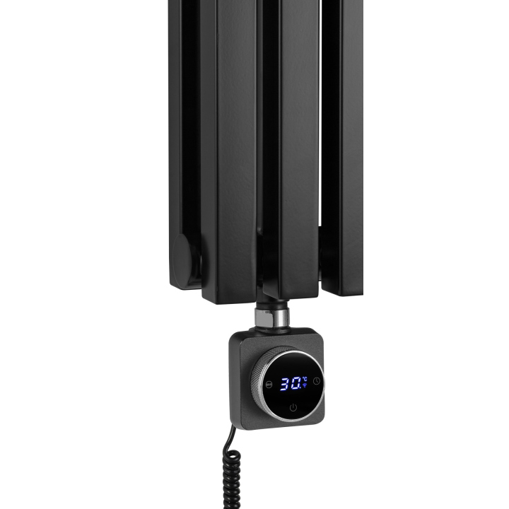 Grzejnik dekoracyjny hybrydowy Nomad ND2E 1800x450 czarny SQUARE