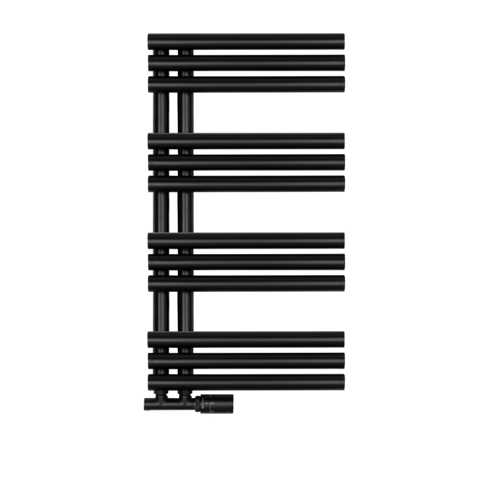 Grzejnik łazienkowy Zodiak 737x400 czarny