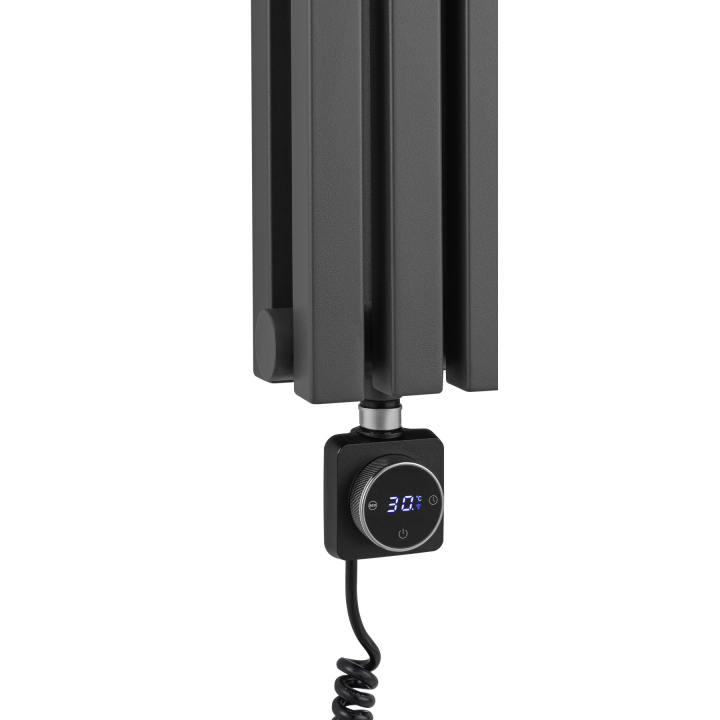 Grzejnik dekoracyjny hybrydowy Nomad ND2E 1800x360 grafit SQUARE