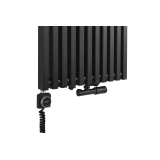 Grzejnik dekoracyjny Concert 1800x530 czarny