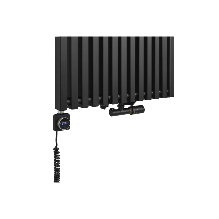 Grzejnik dekoracyjny Concert 1800x630 czarny